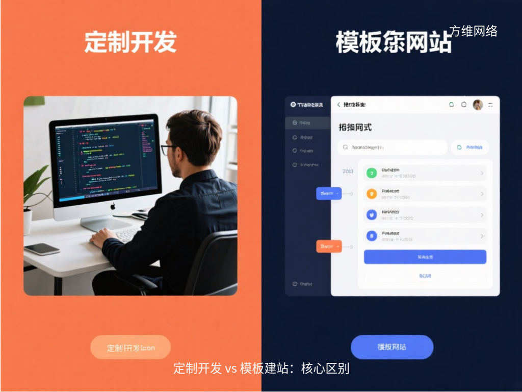 定制開(kāi)發(fā) vs 模板建站:核心區(qū)別
