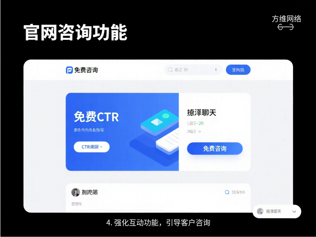4. 強化互動功能，引導(dǎo)客戶咨詢
