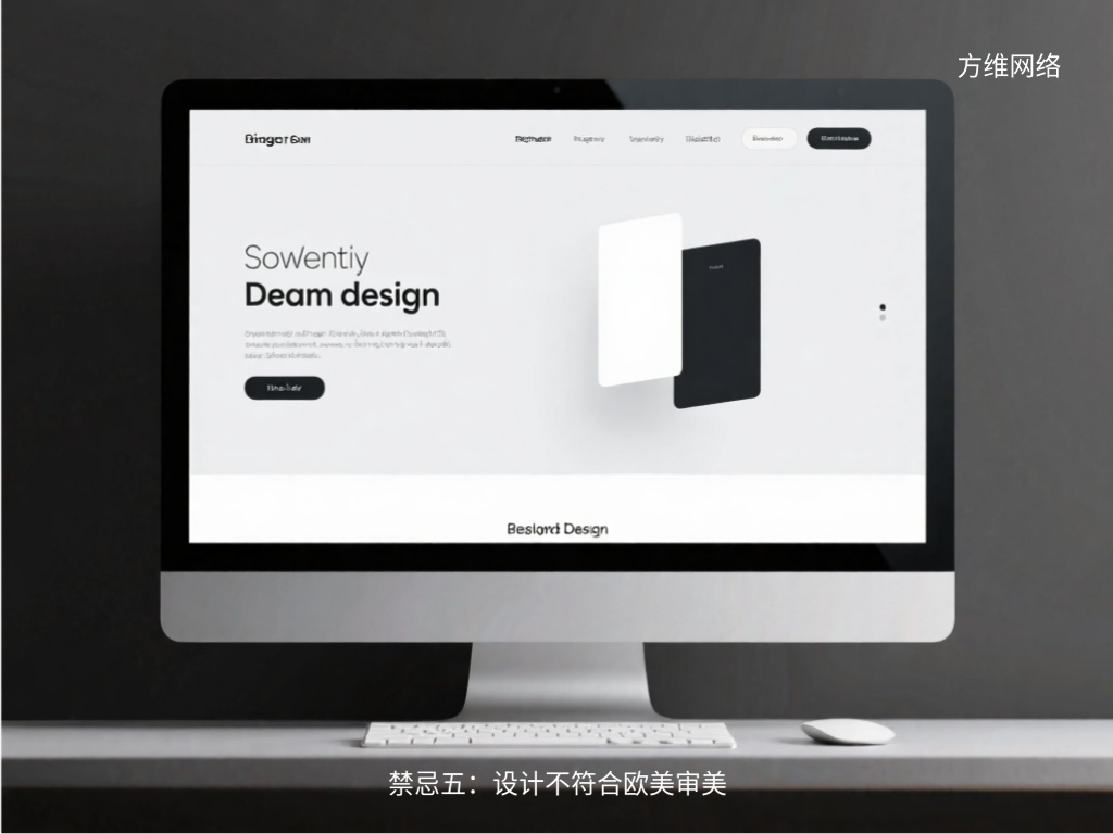禁忌五:設計不符合歐美審美