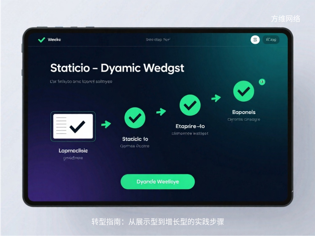 轉(zhuǎn)型指南:從展示型到增長型的實踐步驟