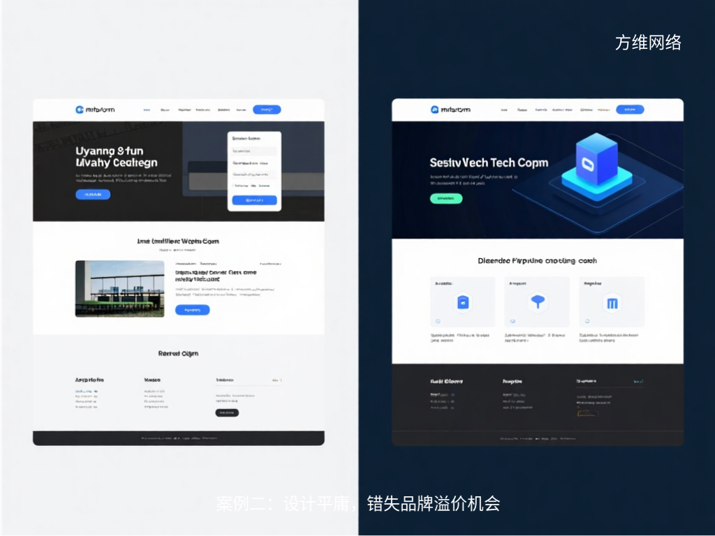 案例二:設計平庸,錯失品牌溢價機會