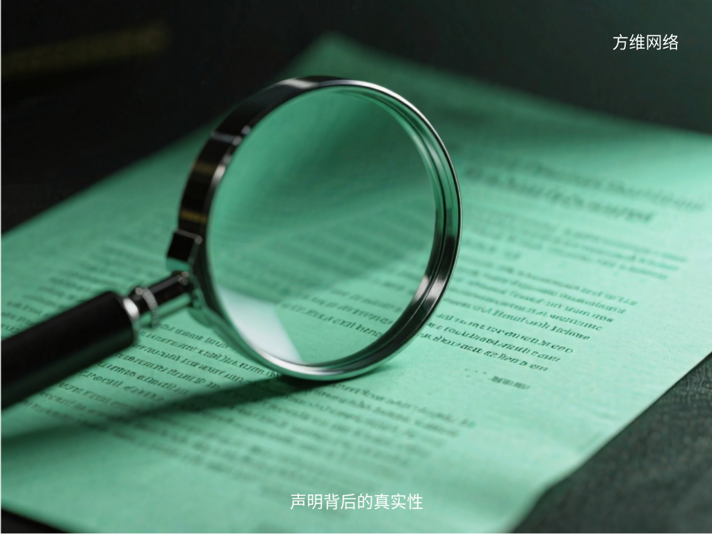 聲明背后的真實性