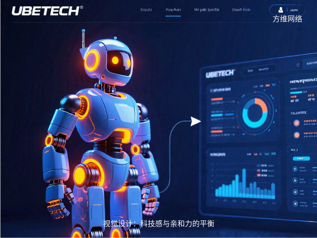 視覺設計:科技感與親和力的平衡